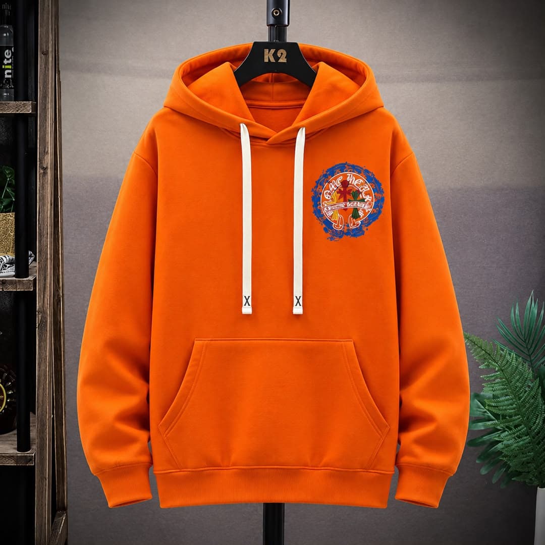 Orange Graphic Hoodie view 1
